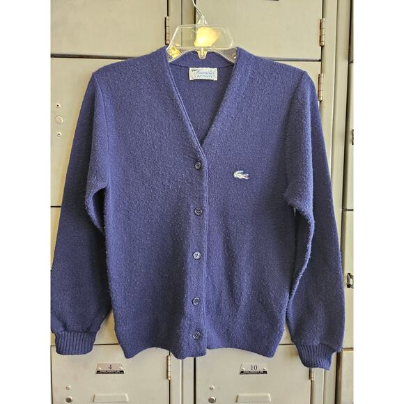 Lacoste Sweaters - Vintage Lacoste Haymaker 60s cardigan sweater size 34 Orlon Acrylic